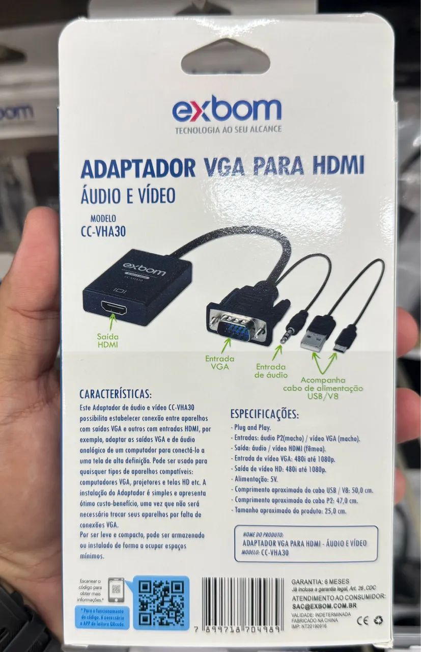 ADAPTADOR VGA P/HDMI AUDIO E VIDEO REF: CC- - Foto 2