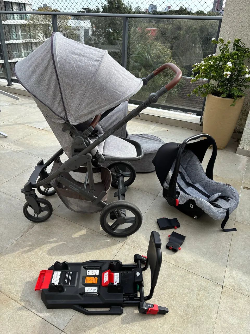 Carrinho de Bebê Como4 ABC Design + Base Isofix - Foto 5