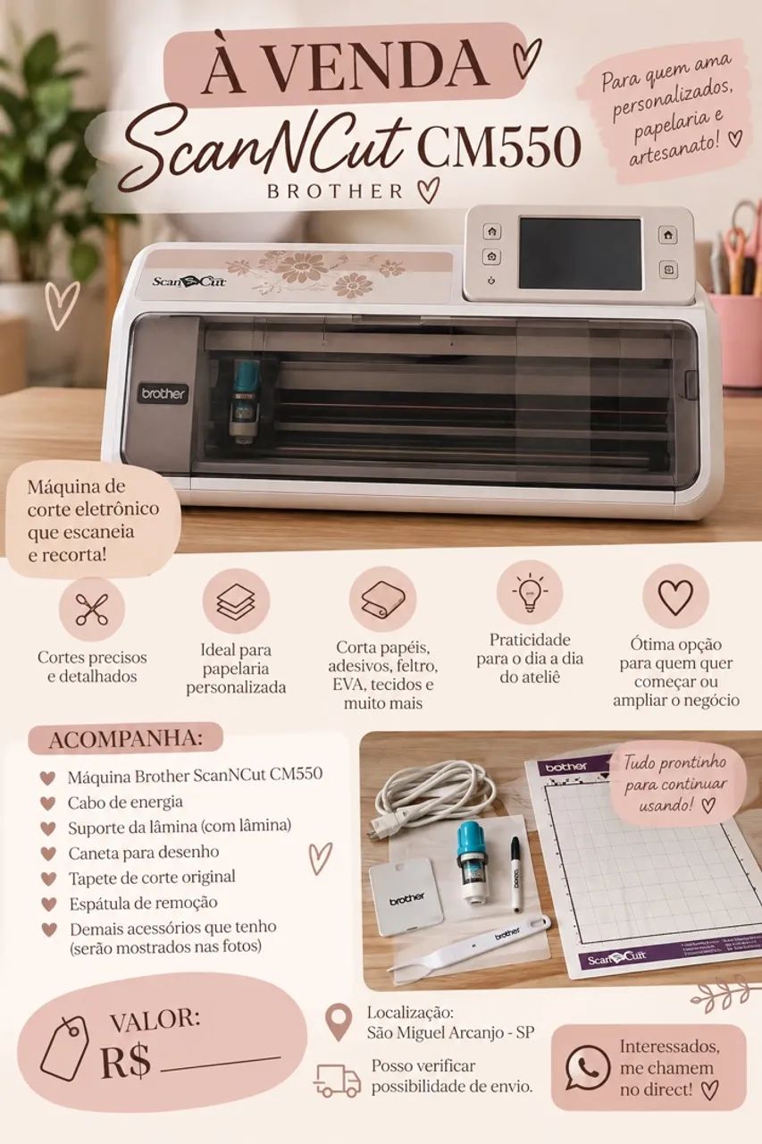 SCANNCUT CM550 À VENDA 