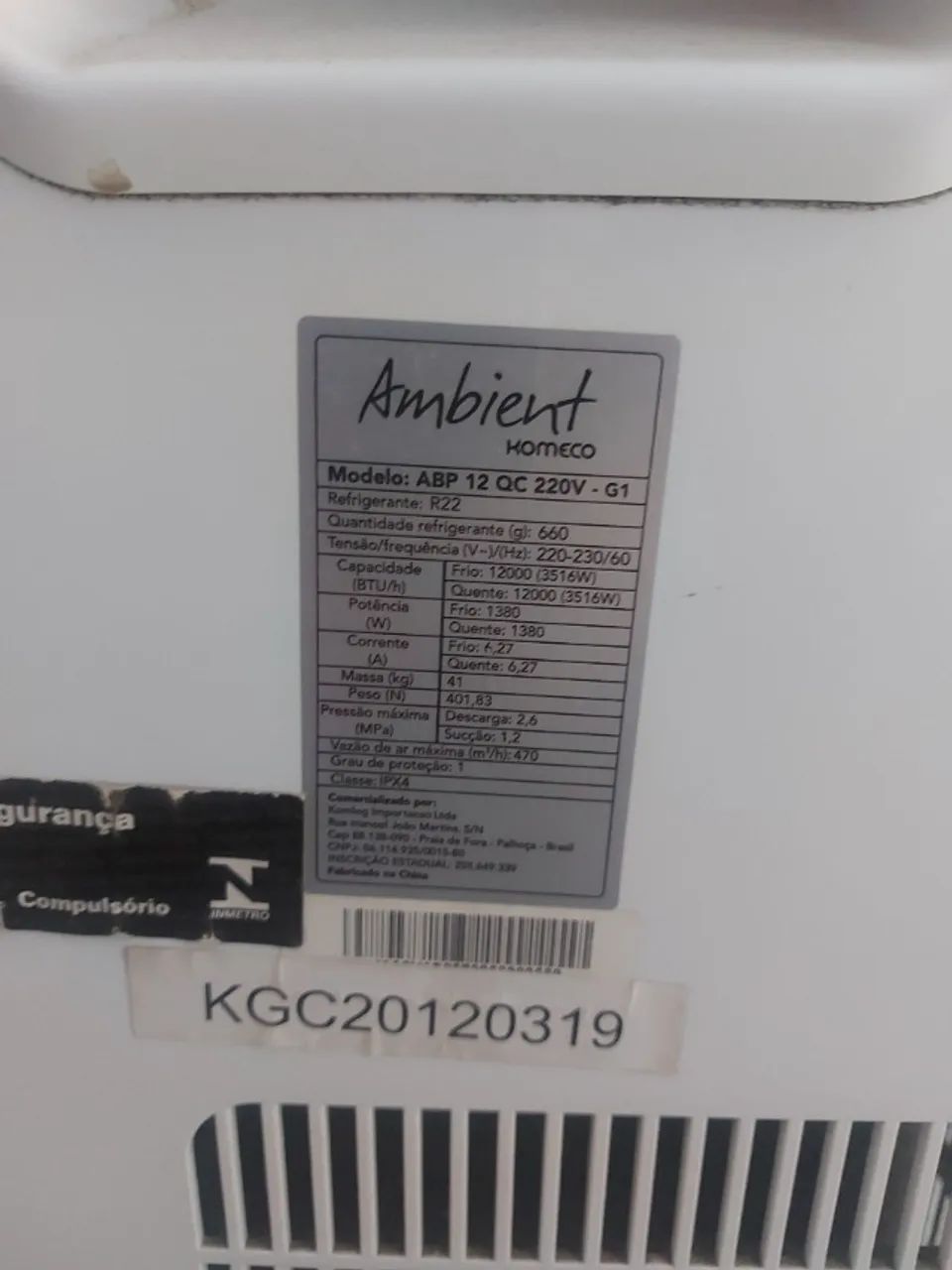 Ar condicionado 12 btus koneco