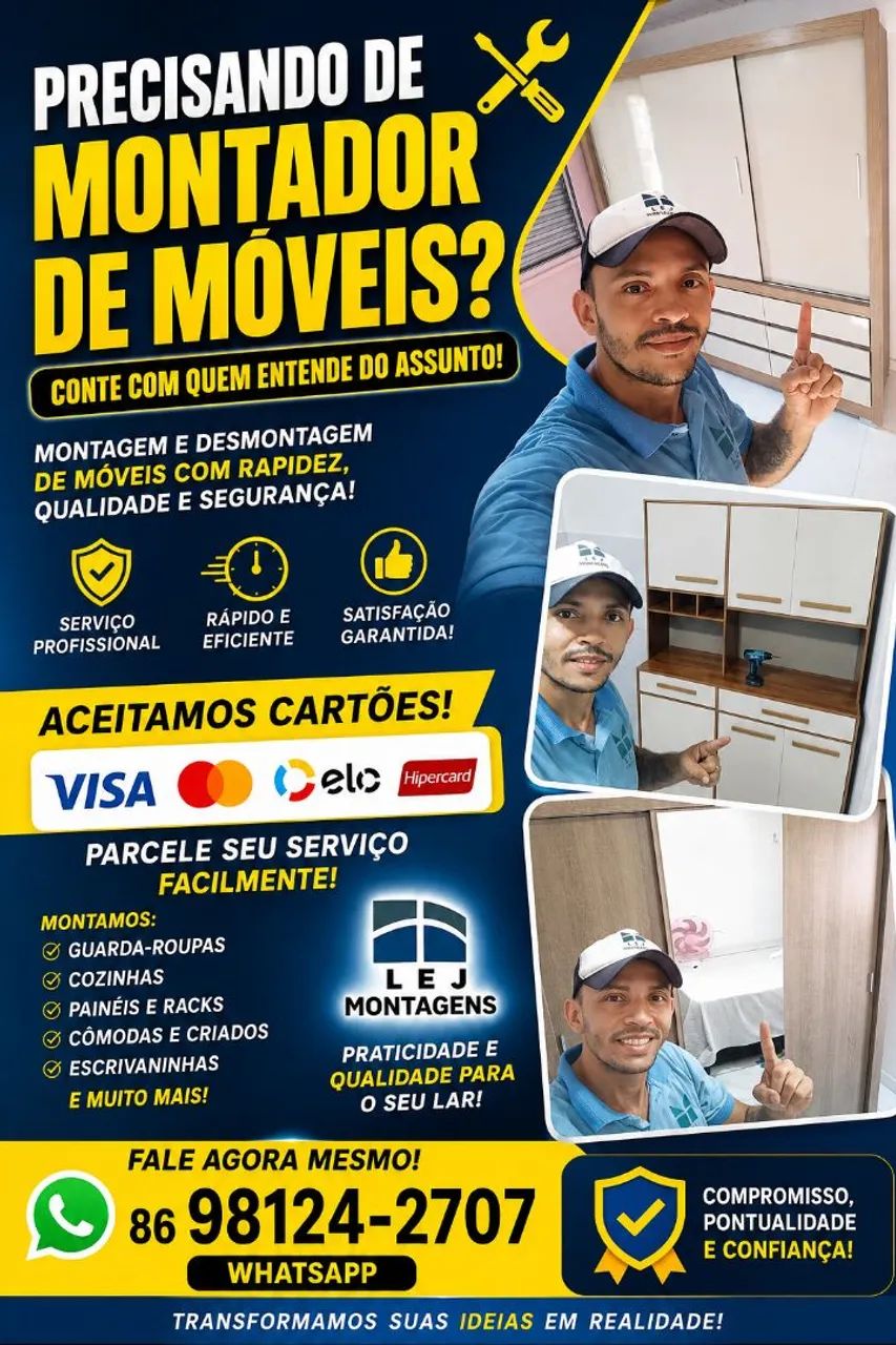 Montador de móveis em Teresina e Timon
