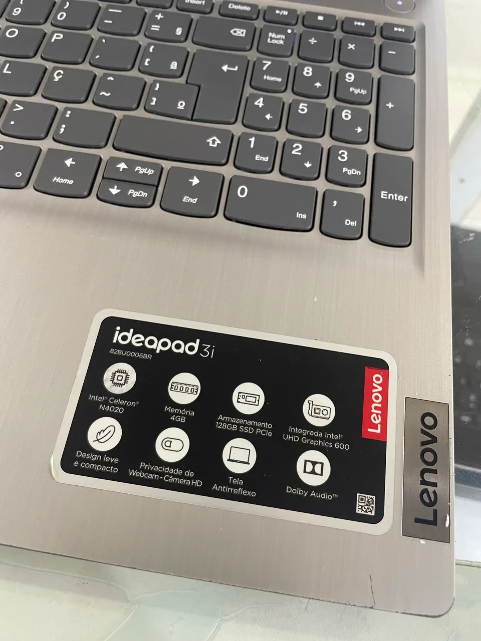 Notebook Lenovo Celeron 4GB SSD128GB  - Foto 4