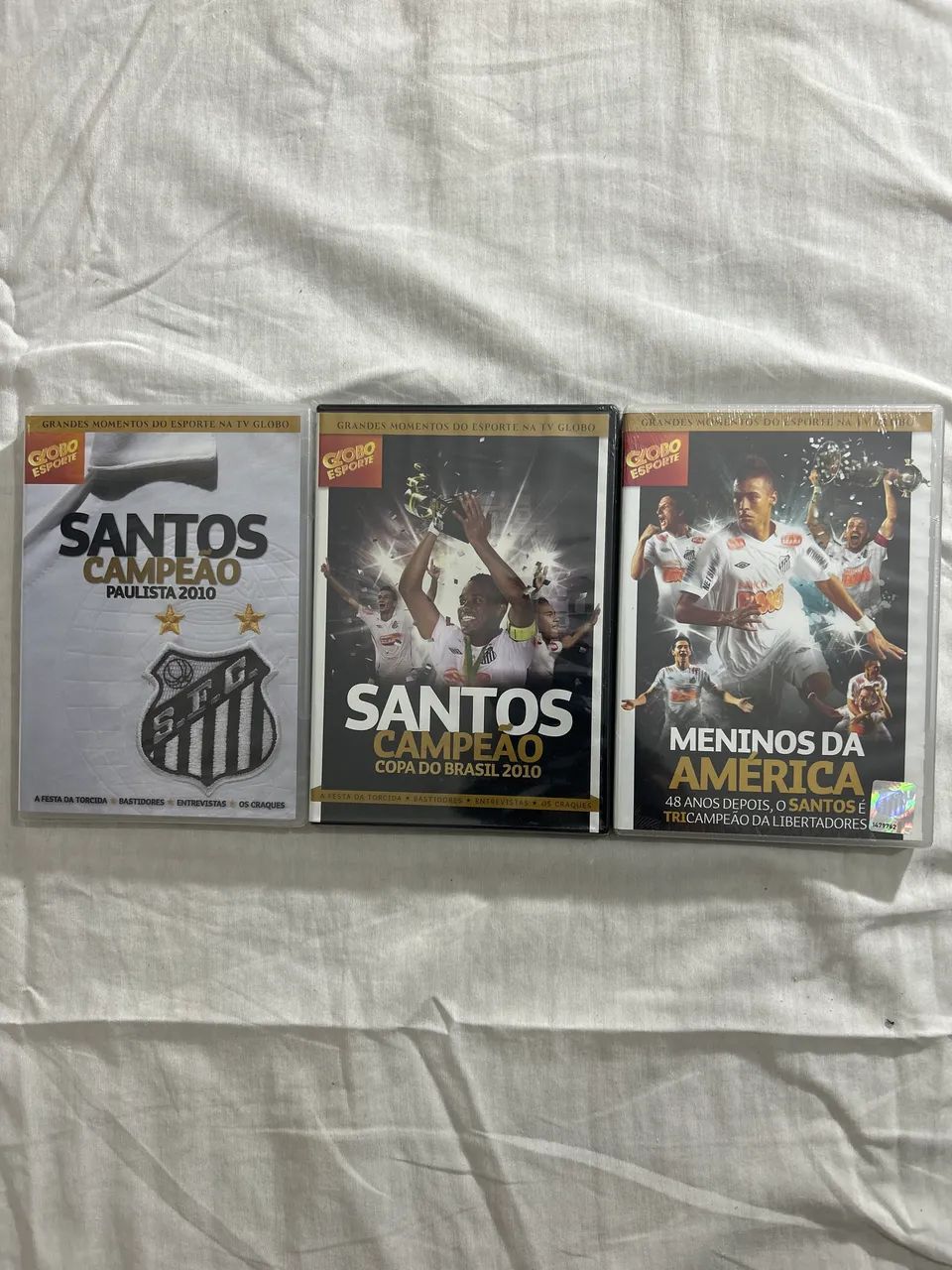 3 DVDs do Santos campeão