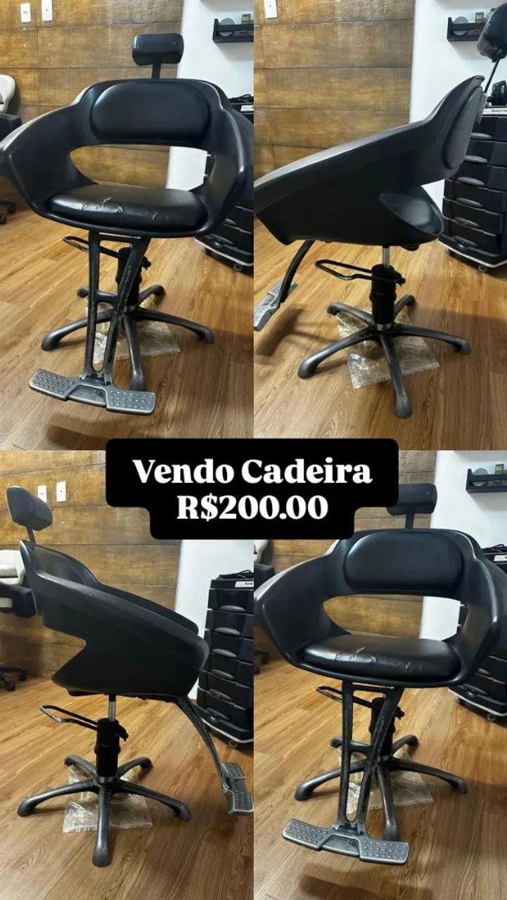 Cadeira de Cabeleireiro Hidráulica Dompel Prima Profissional  - Foto 5
