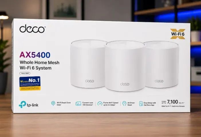 Roteador Wireless TP-Link Deco X60 AX5400 (3-Pack) 4804MBPS