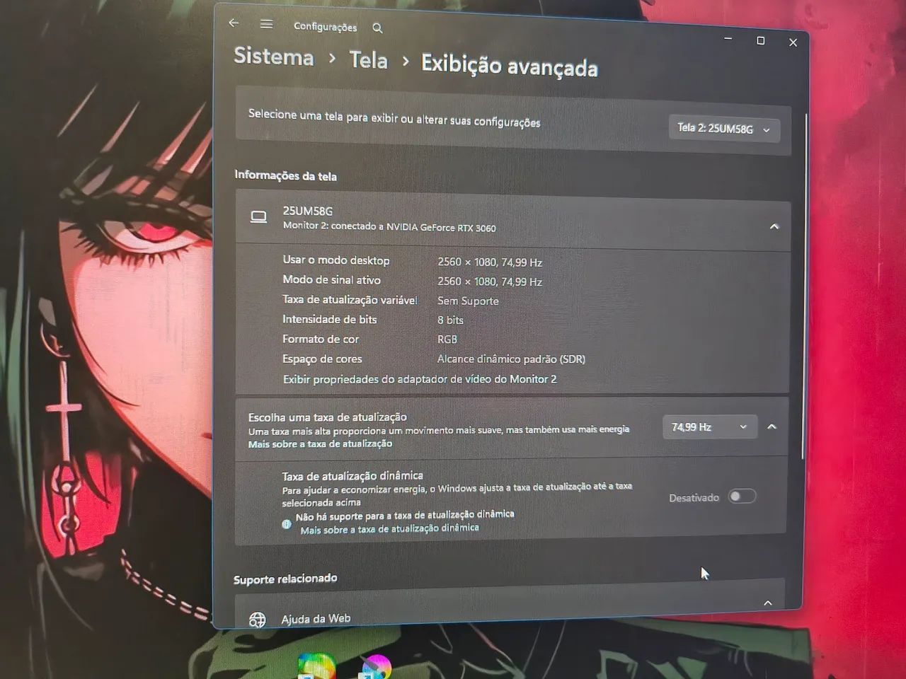 Monitor Gamer 24p LG 75HZ 1ms  - Foto 3