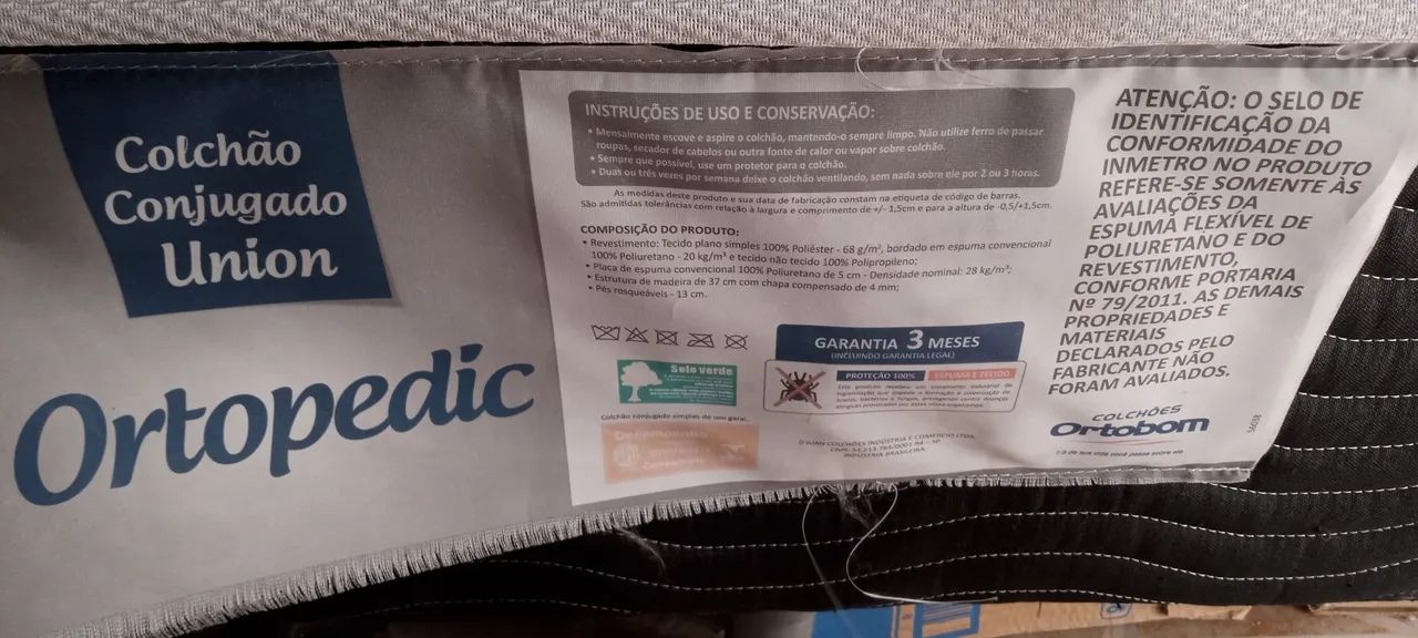 Cama box Ortobom usada com avarias  - Foto 4