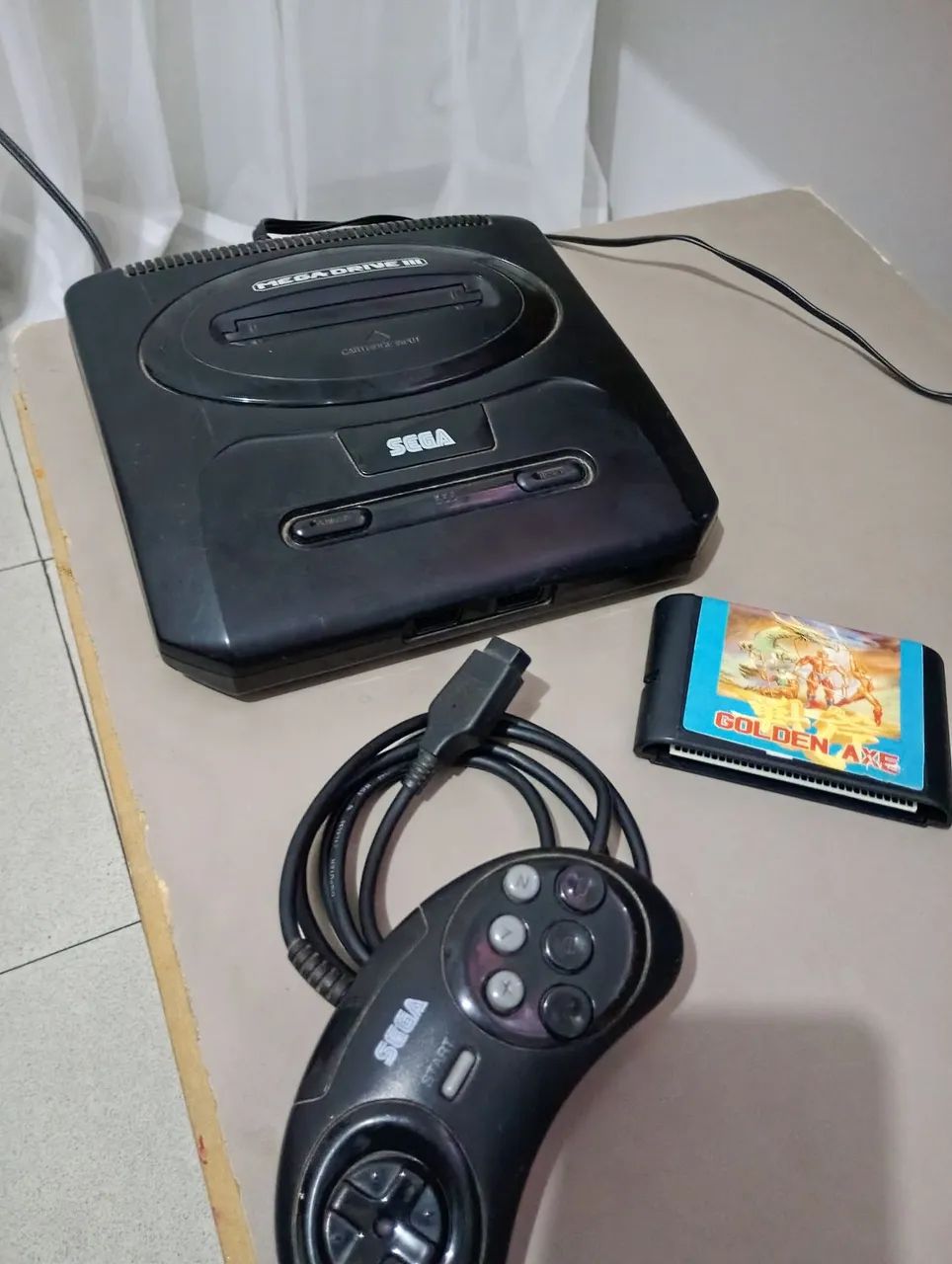 Mega Drive III Com 1 controle 1 jogo e cabos  - Foto 3