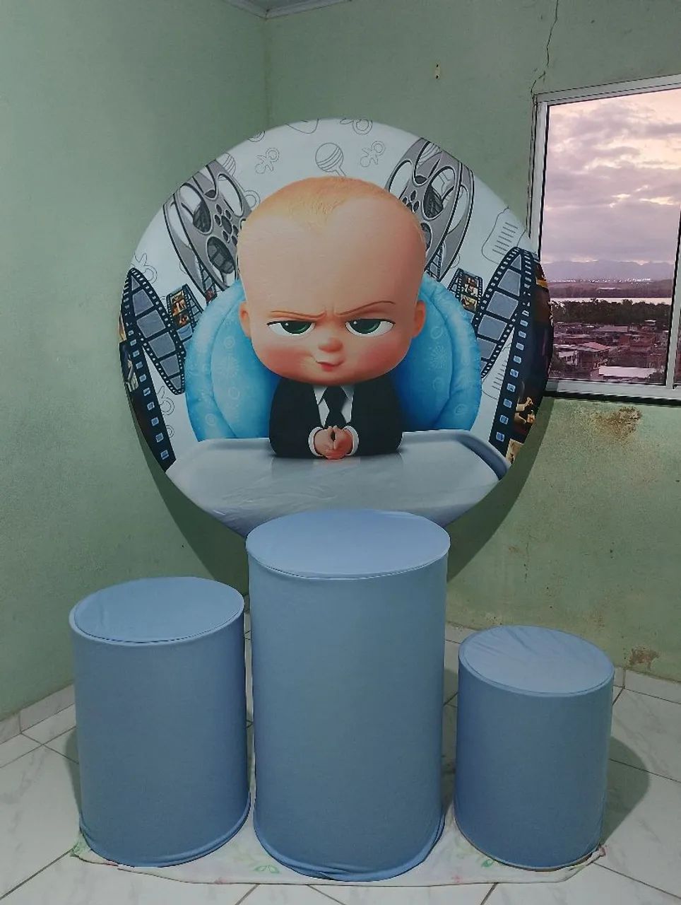 Alugo painel redondo 