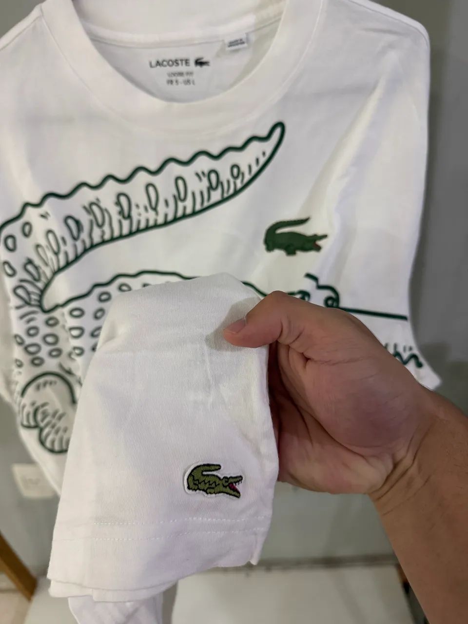 Camisa Lacoste Loose Fit TAM.G - Foto 5