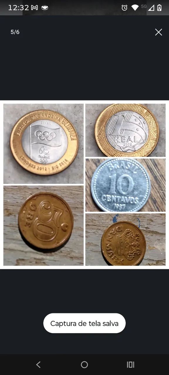 Lote 10 moedas 3 e  2 fichas  telefonicas - Foto 3