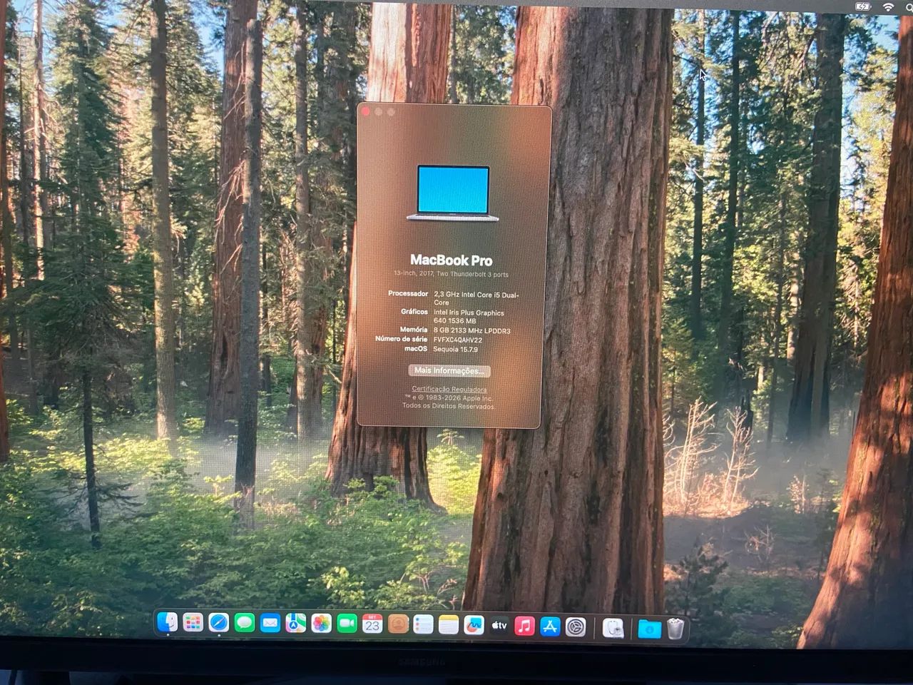 MacBook Pro 2017 - i5 / 8GB RAM - Tela com defeito - Foto 2