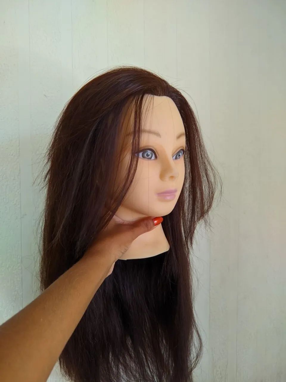 Cabeça de treino para penteados com suporte - Foto 4