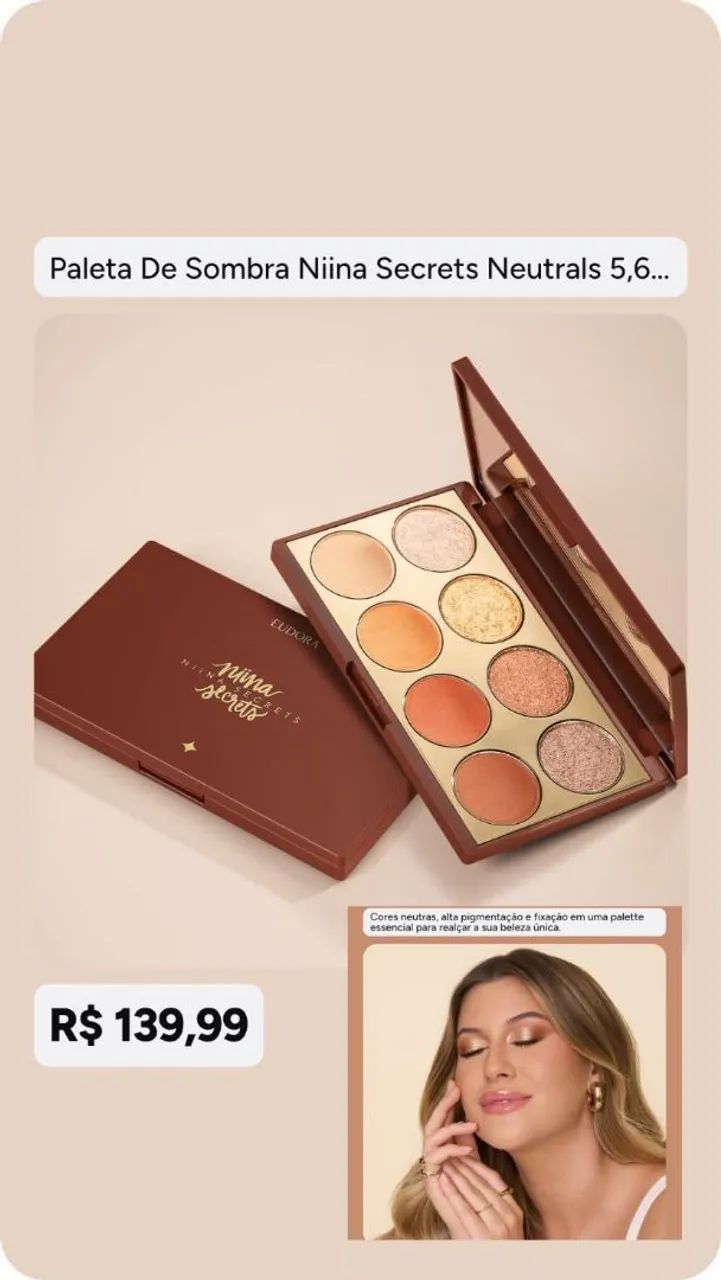 PALETA DE SOMBRA NIINA SECRETS