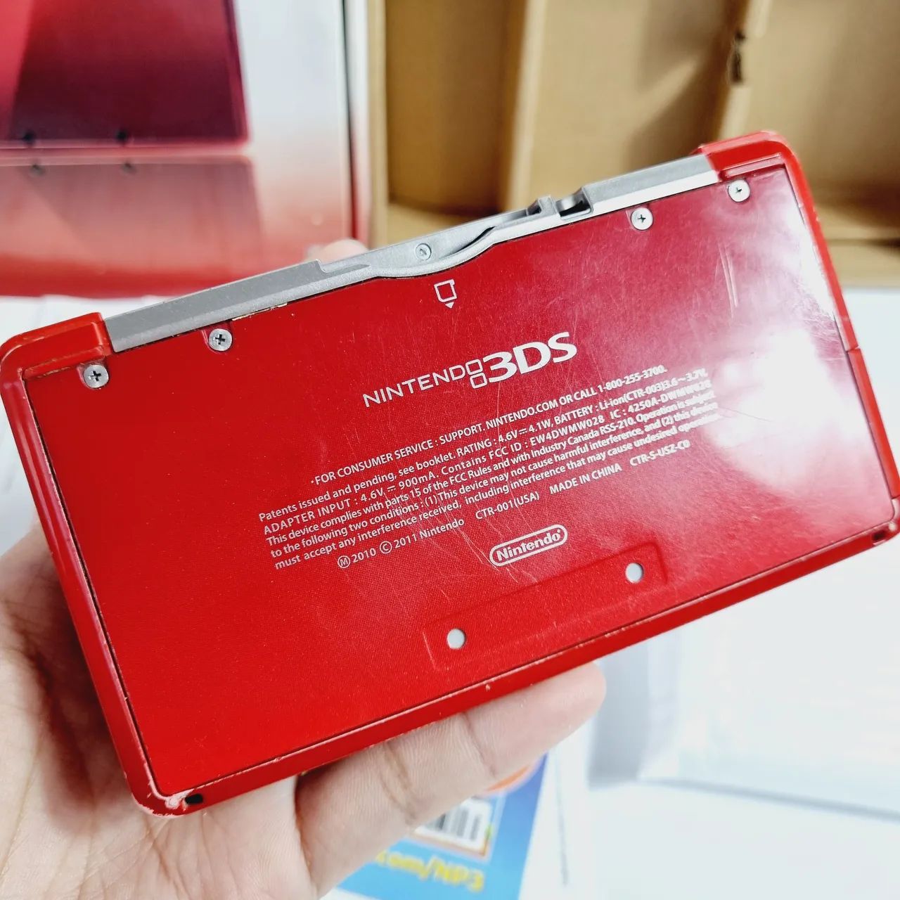 504- CONSOLE NINTENDO 3DS OLD RED ( VERMELHO) - Foto 5