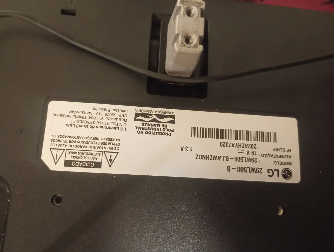 Monitor LG 29 Polegadas ultr com tela trincando - Foto 2