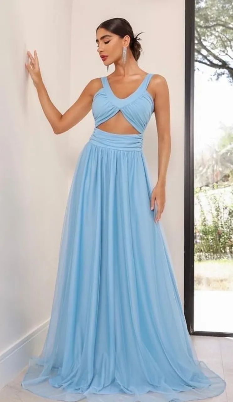 Vestido de festa longo 
