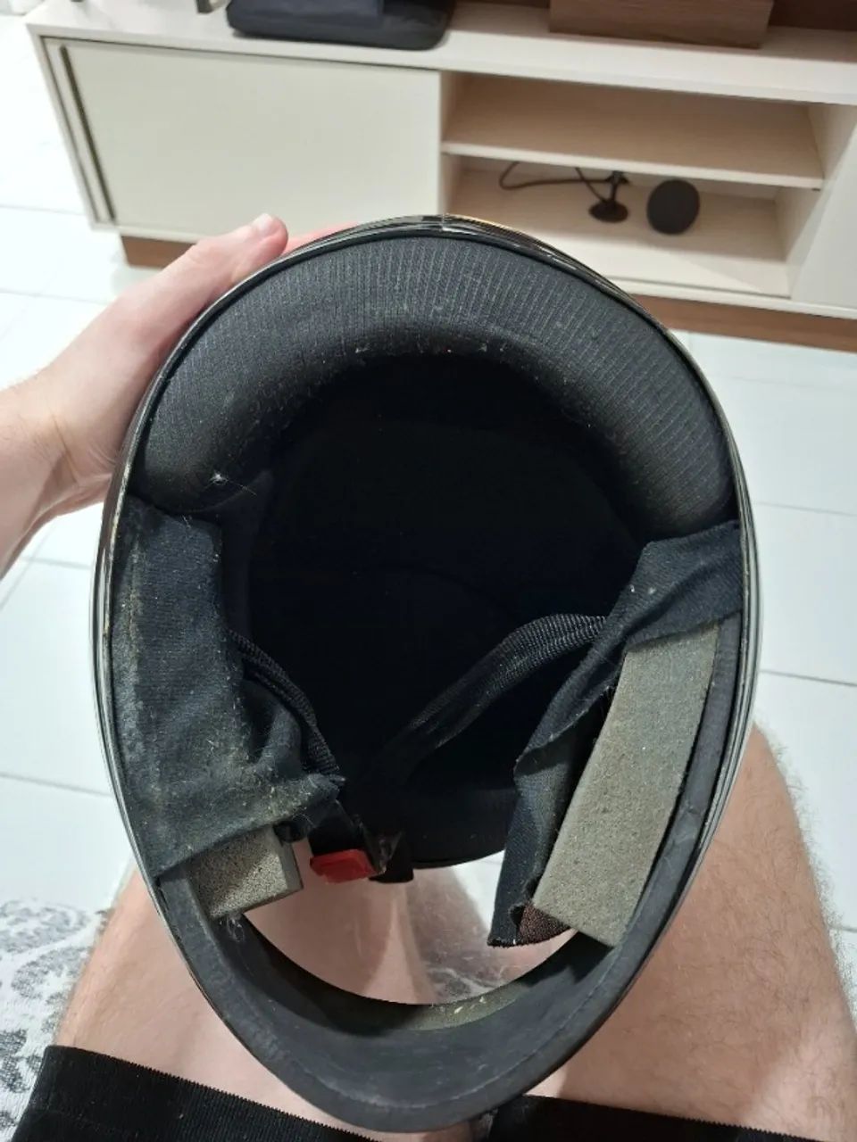 Capacete  Mixs Helmets Preto Usado - Foto 4