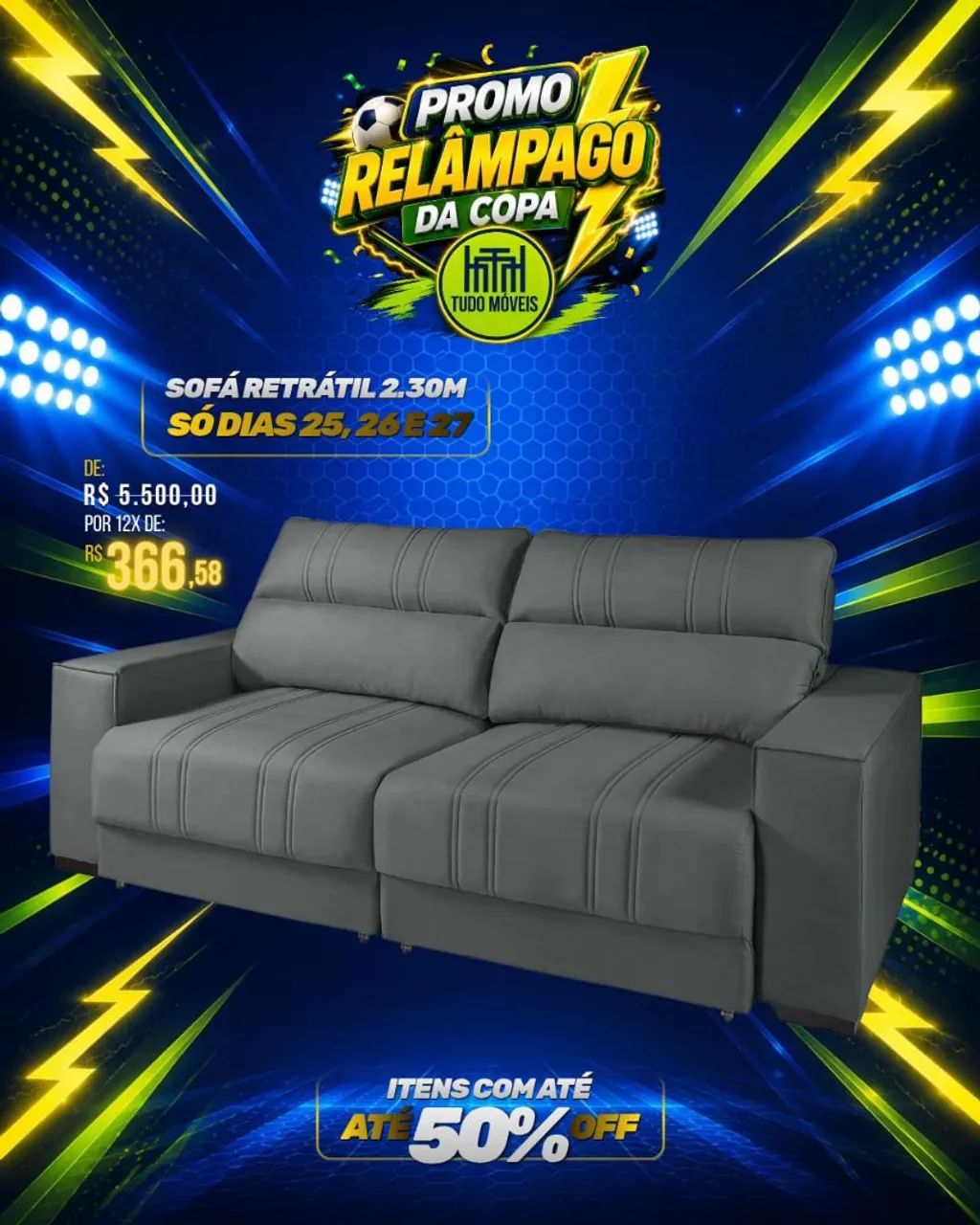SOFA RETRÁTIL E RECLINÁVEL/CARREGADOR USB INTEGRADO - Foto 3