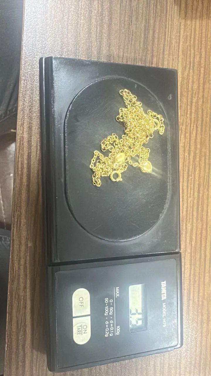 Colar e pulseira ouro 18 - Foto 2