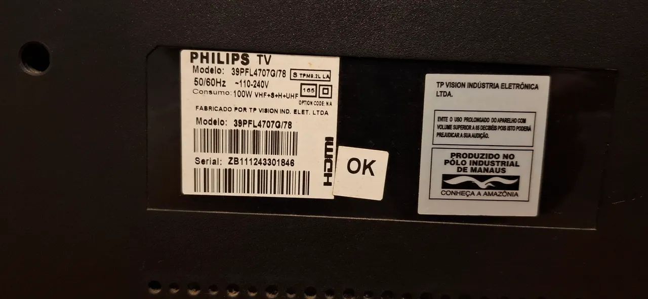 Tv 39" Philips - Modelo sem Smart.  - Foto 4