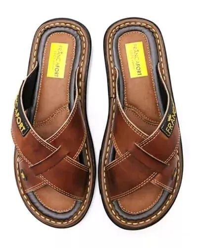 Chinelo Transversal Marrom 