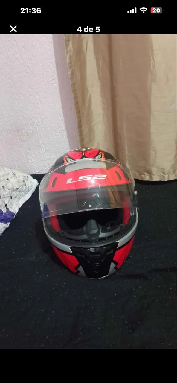 LS2 RAPID KHAN VERMELHO  - Foto 3