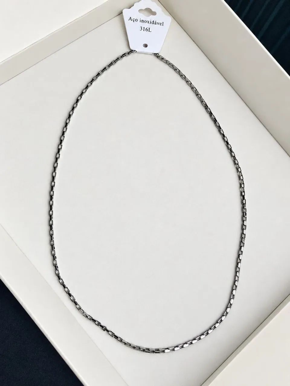 Cordão de aço inoxidável masculino 