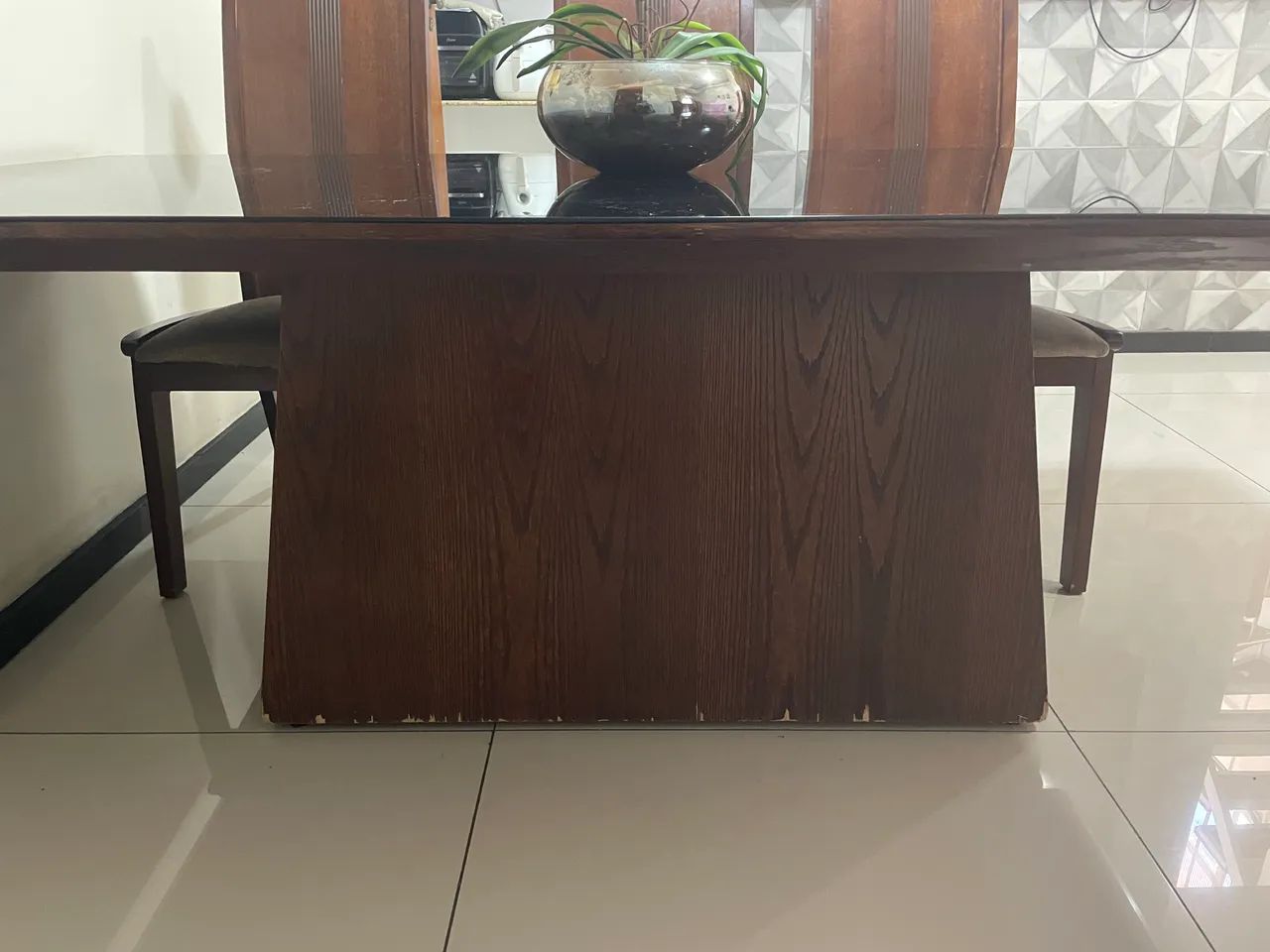 Mesa de jantar 2,00m com 6 cadeiras - Foto 5
