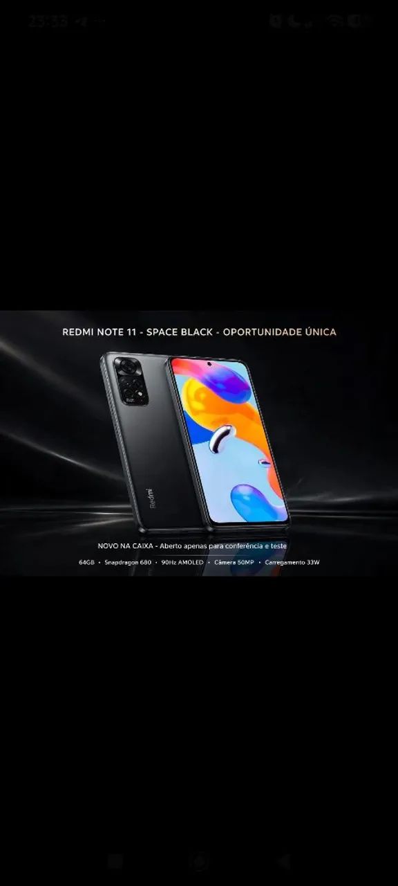 smartphone redmi note 11, 64gb. space black (índia) - Foto 5