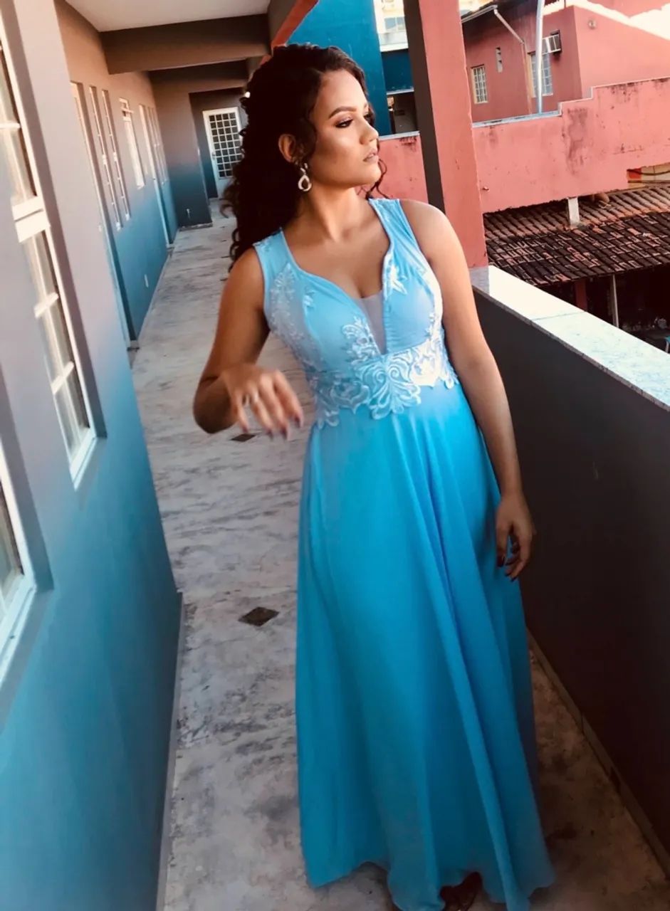 Vestido azul  - Foto 2