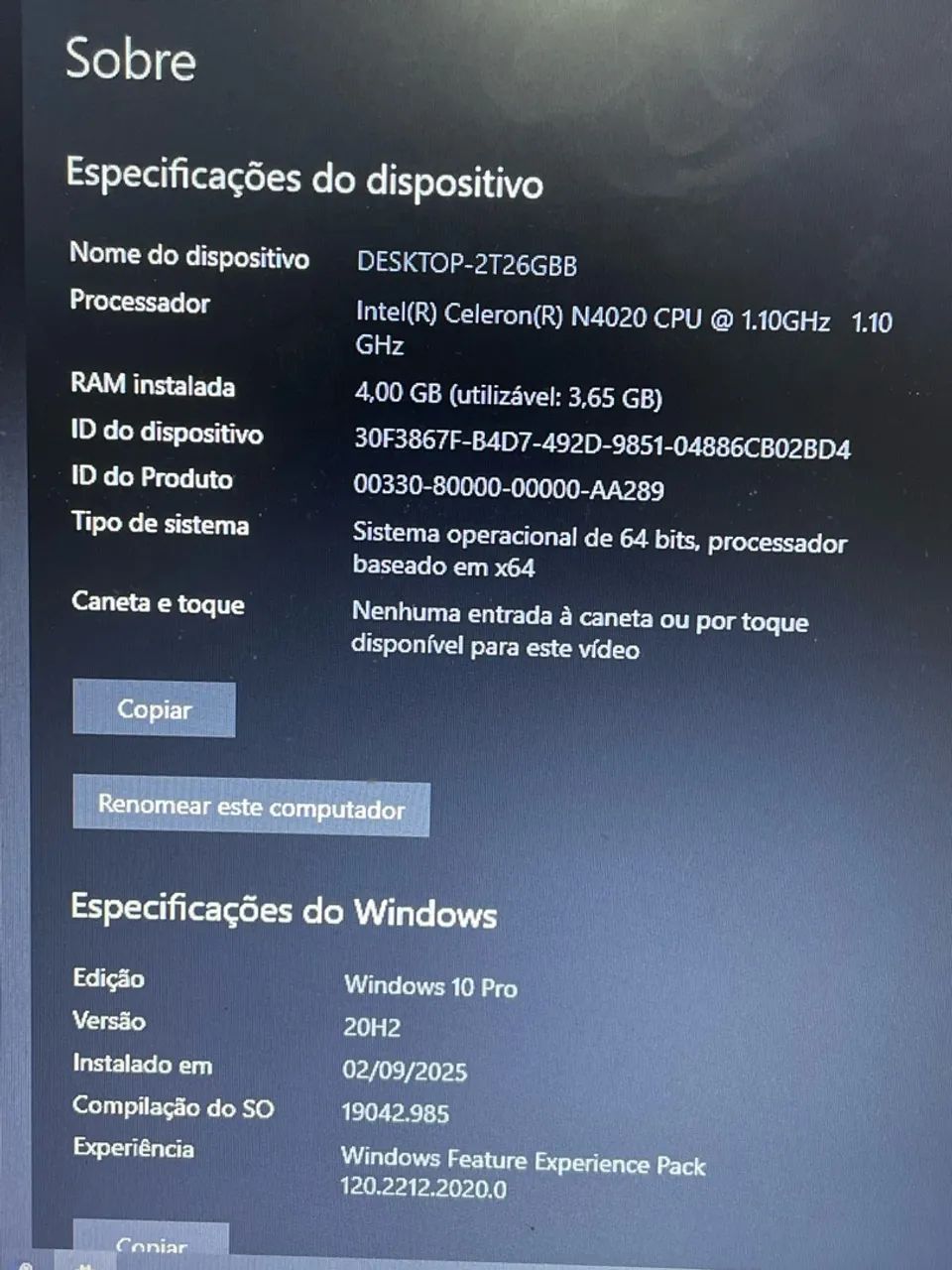 Notebook Lenovo  - Foto 3