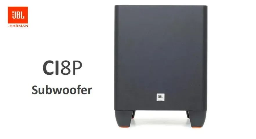Subwoofer JBL Ci8P Ativo 100W RMS 8 Polegadas Preto Bivolt