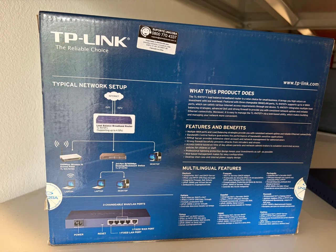 Router Load Balancer TP-Link TL-R470T+<br>Novo - Foto 3