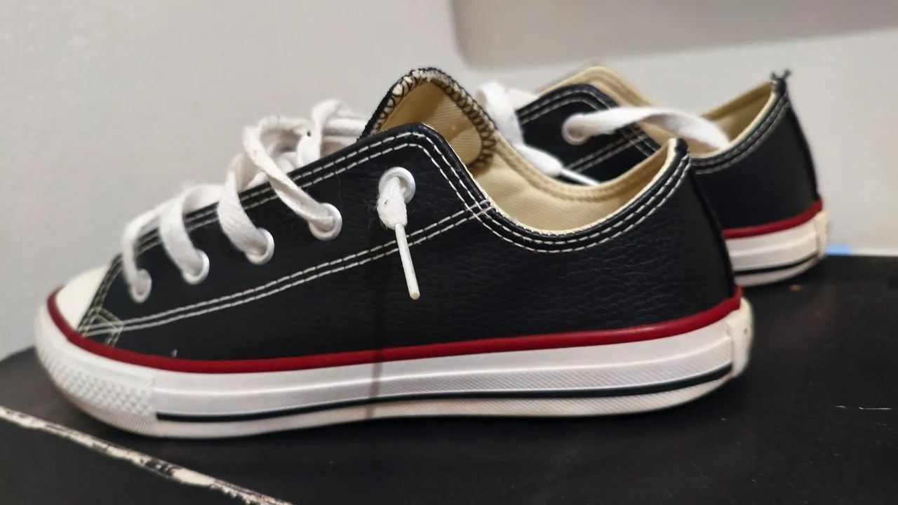 Converse all star preto 32 - Foto 3