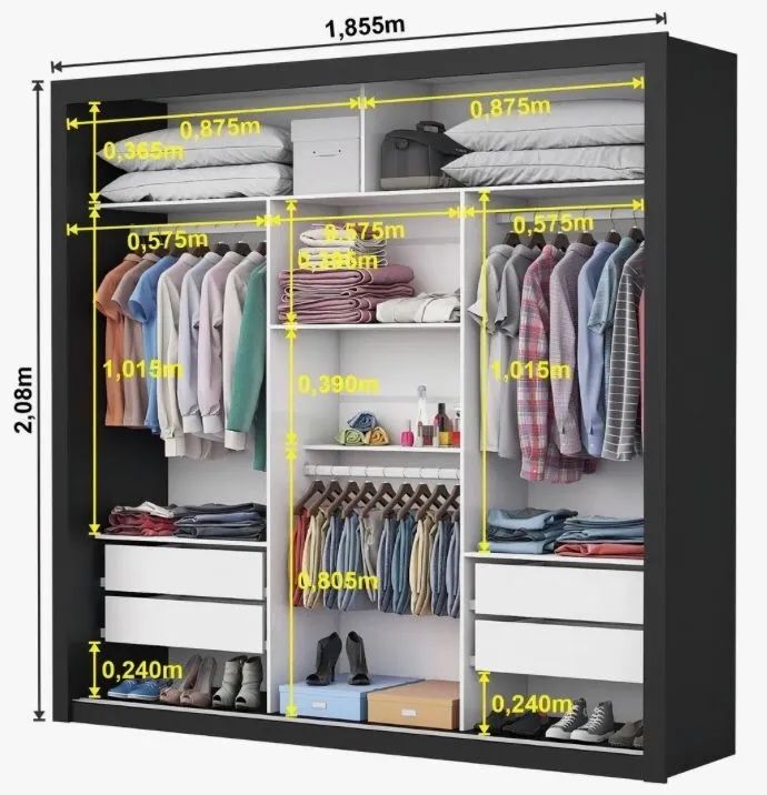 GUARDA-ROUPA COM 8 MESES DE USO - Foto 4