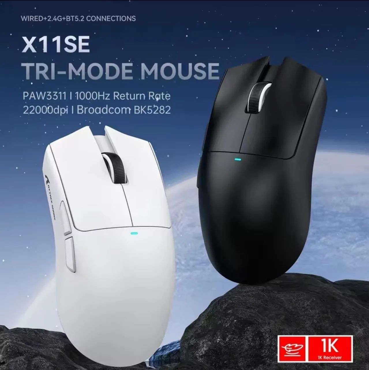 Mouse gamer Attack Shark x11  - Foto 3