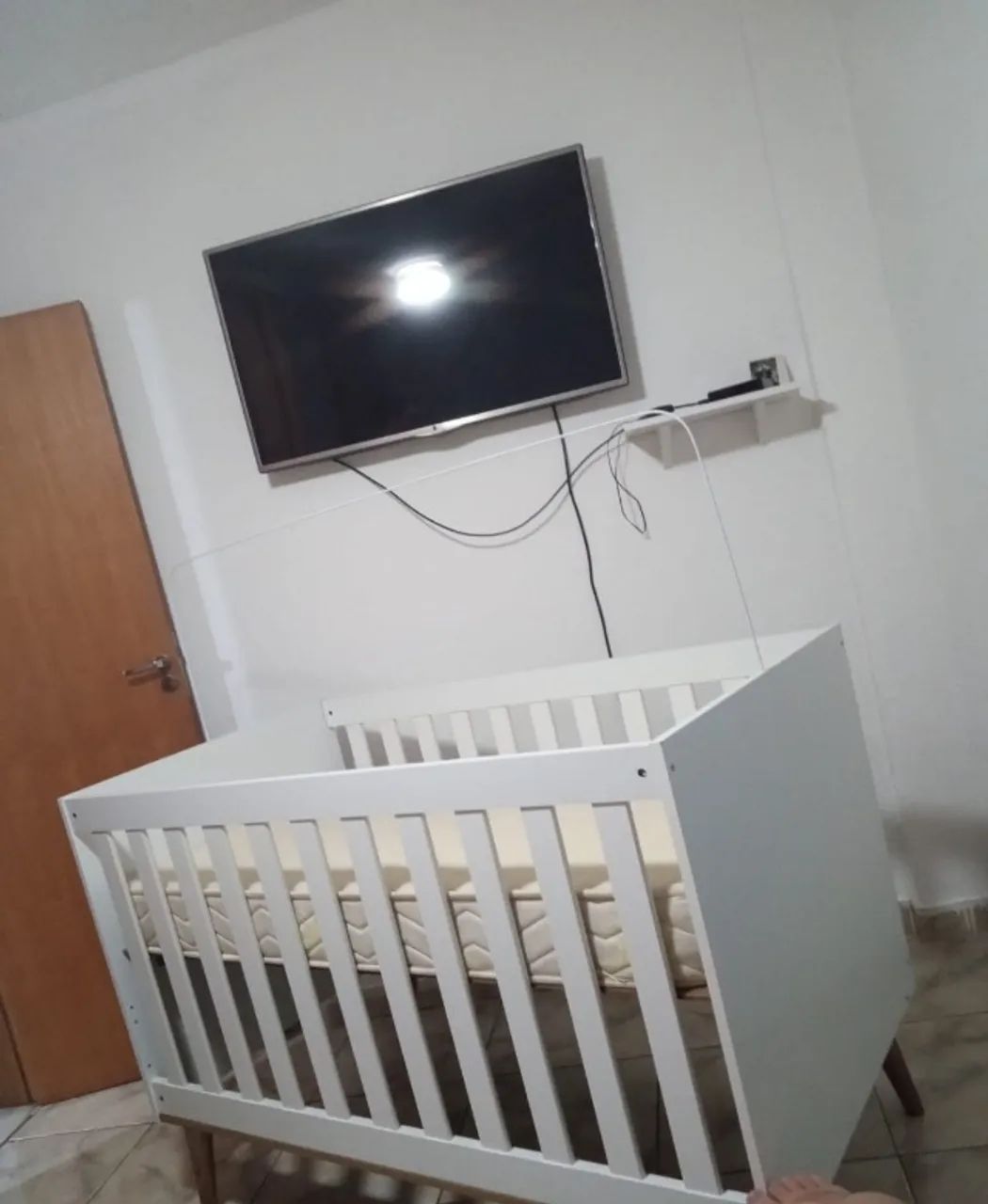 BERÇO INFANTIL COM COLCHÃO - ÓTIMO ESTADO! - Foto 2