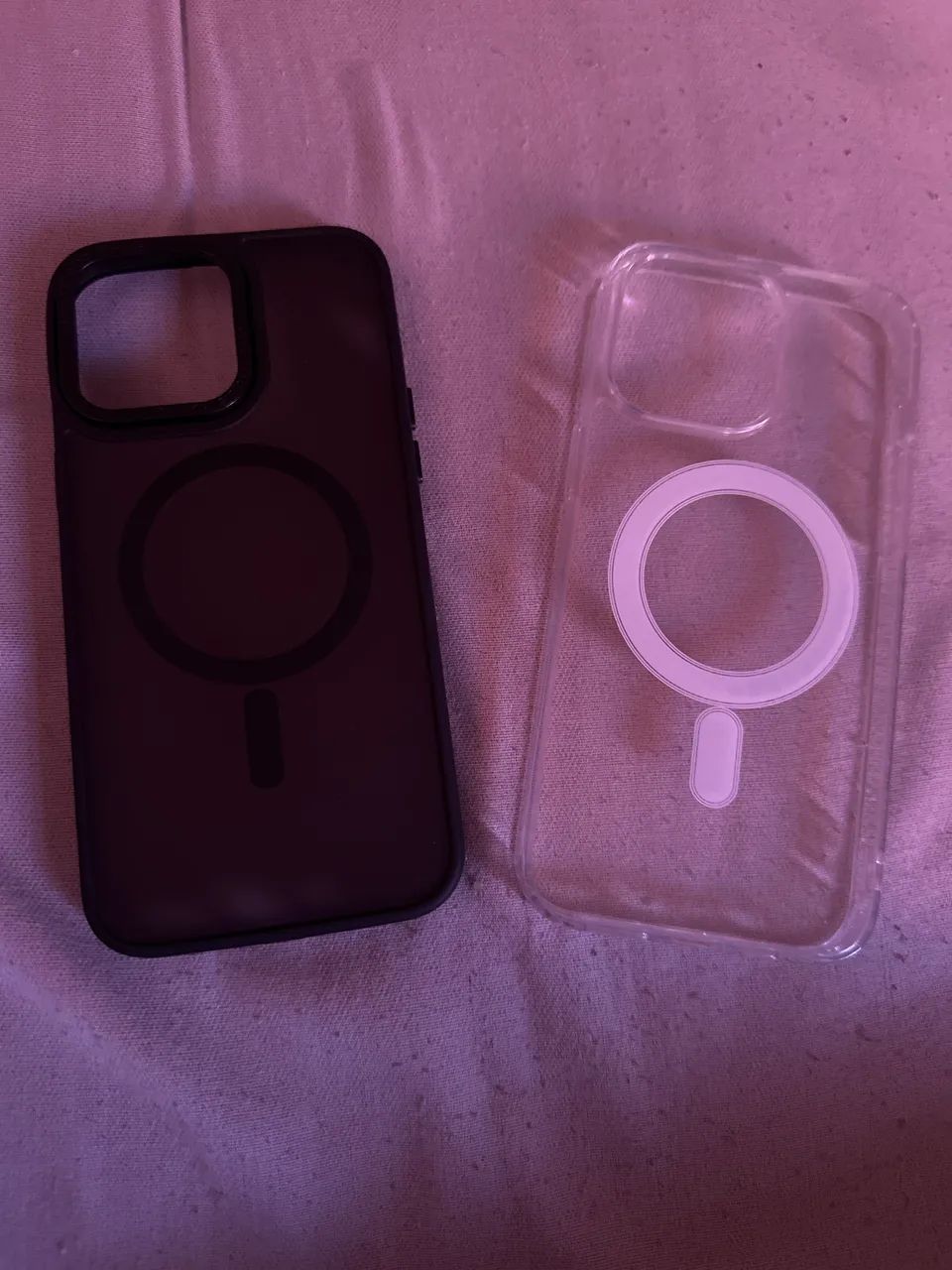  Capas Cases Preta Fosca e Transparente Magsafe IPhone 14 Pro Max Proteção Câmera - Foto 2