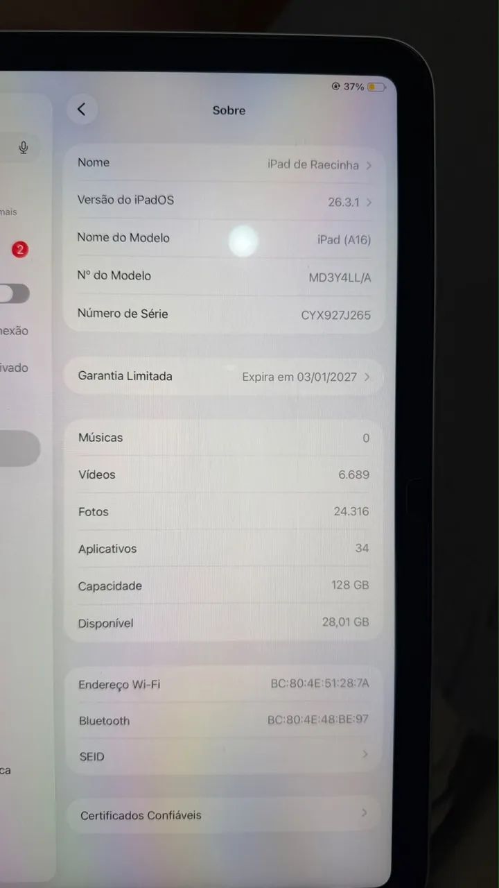 iPad A16 na garantia  - Foto 2