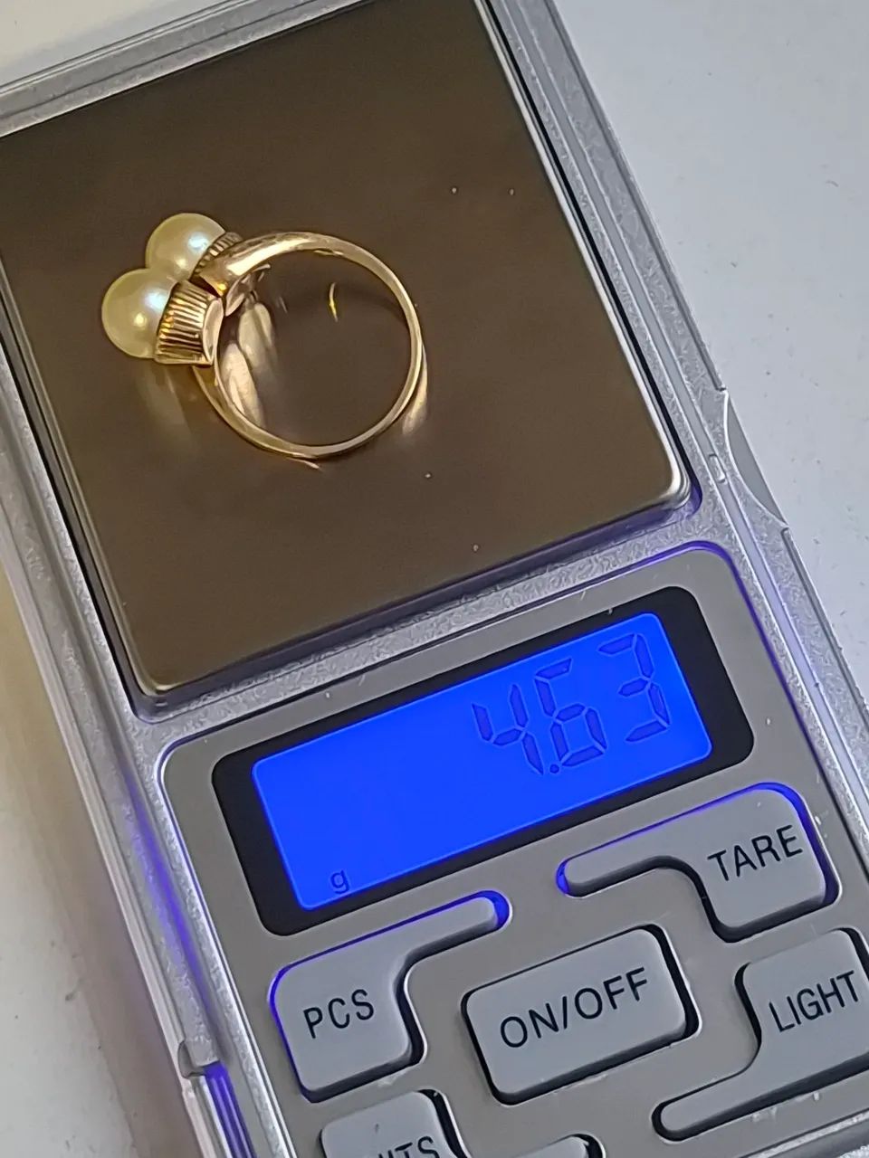 Anel com Pérola Cultivada - Ouro 18k - Foto 3