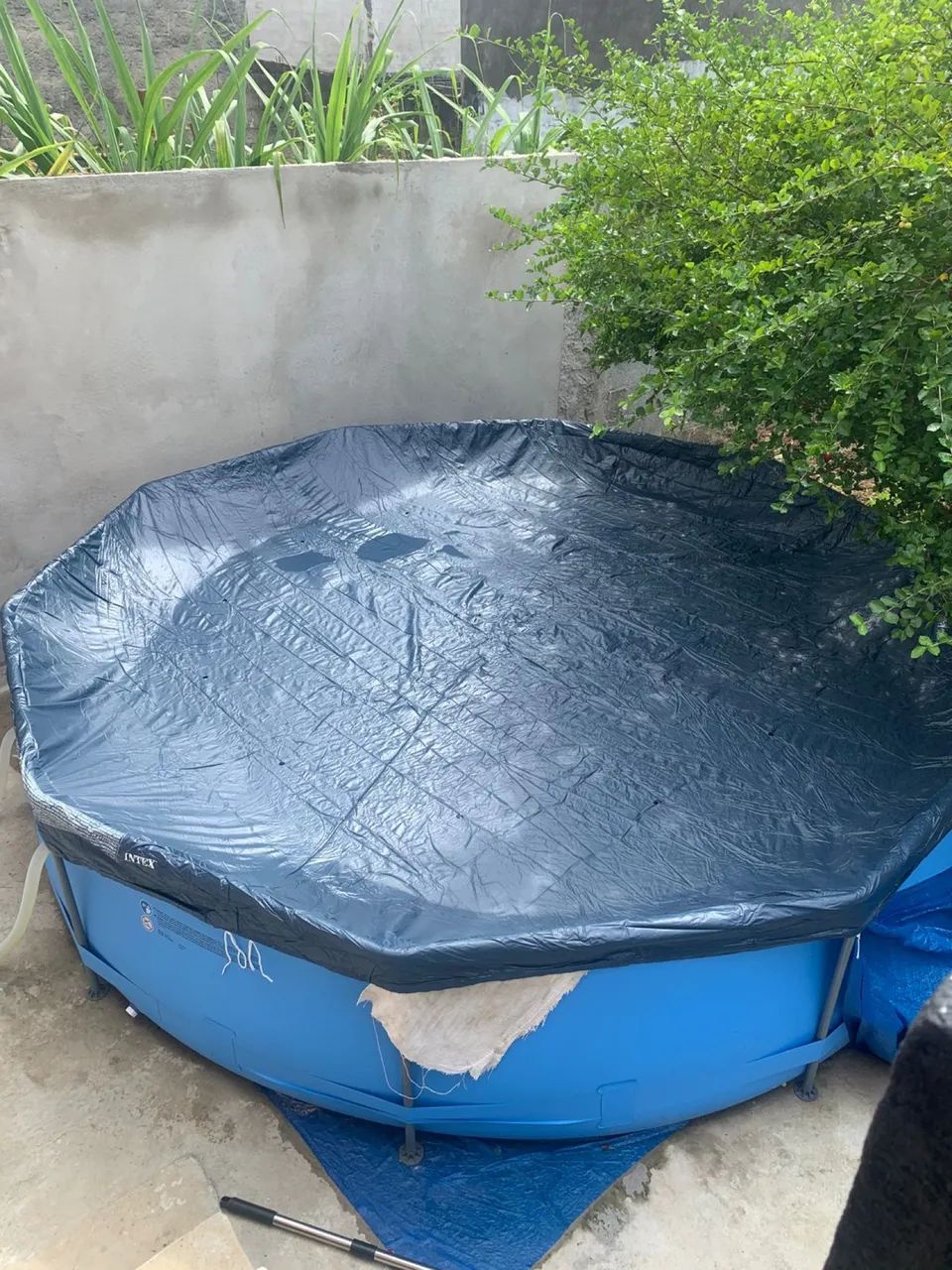 Piscina estruturada 6.500 Litros e todos os acessórios para manutenção 
