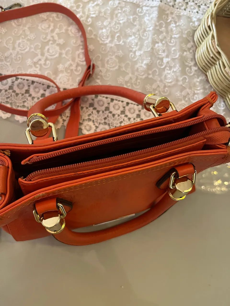 Bolsa em couro - Foto 4