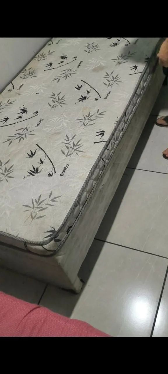 Cama box baú com colchão acoplado 