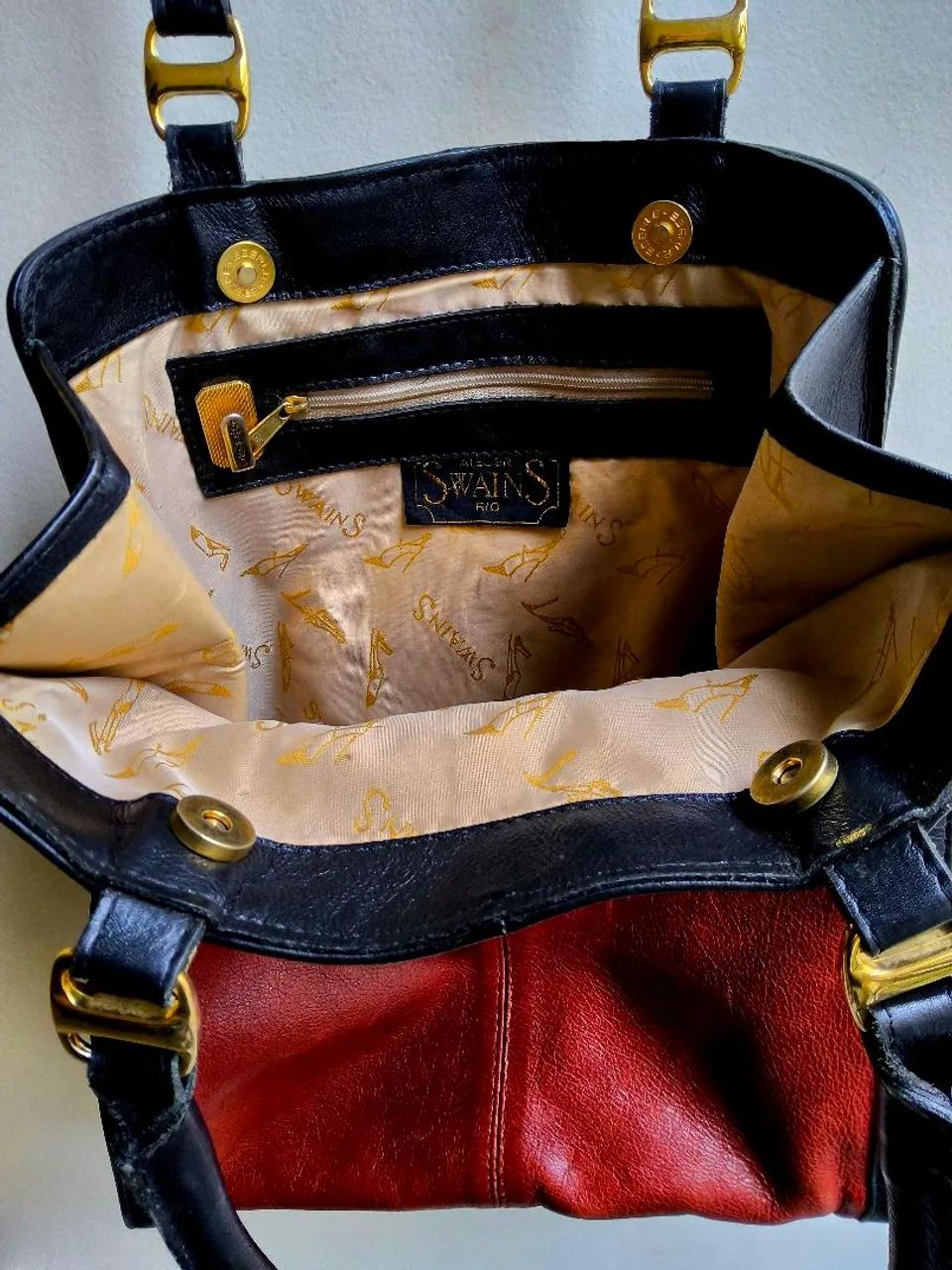 Bolsa SWAINS (Couro legitimo) - Foto 2