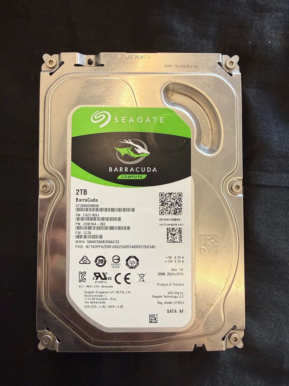 HD 2TB Seagate Barracuda