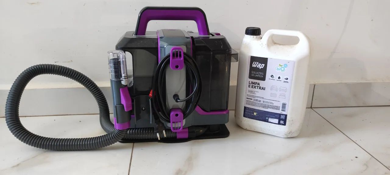 Extratora Portátil Wap Spot Cleaner <br><br>SOLUÇÕES DEUMFEZA<br><br>LIMPA<br><br>E EXTRAI - Foto 4