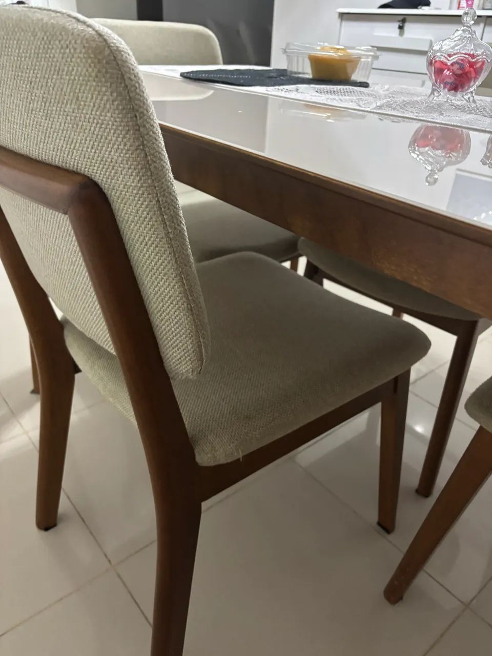 Mesa Madeira 4 lugares  - Foto 5