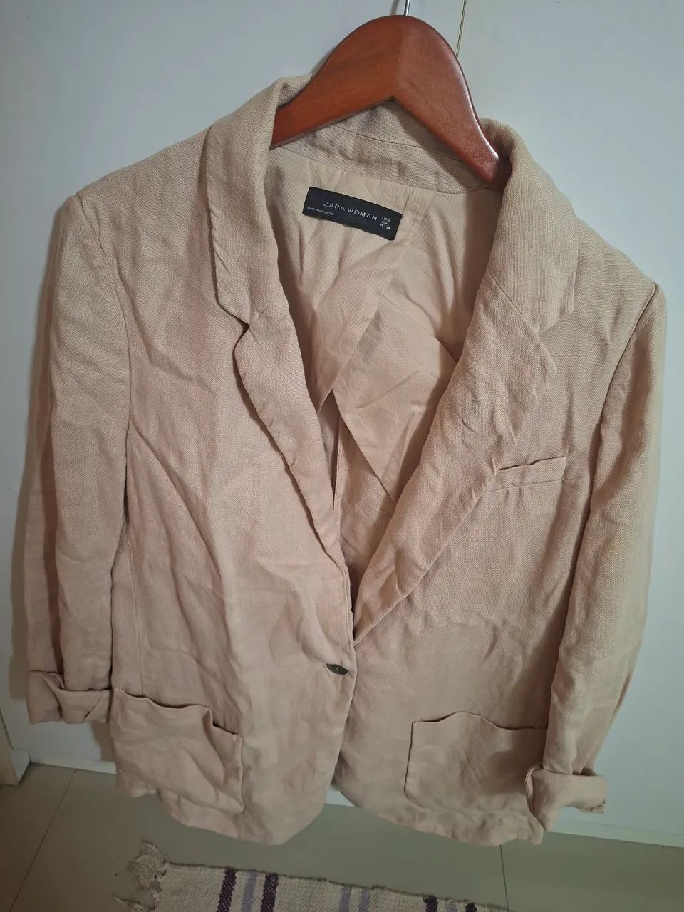 Blazer zara linho feminino - Foto 2