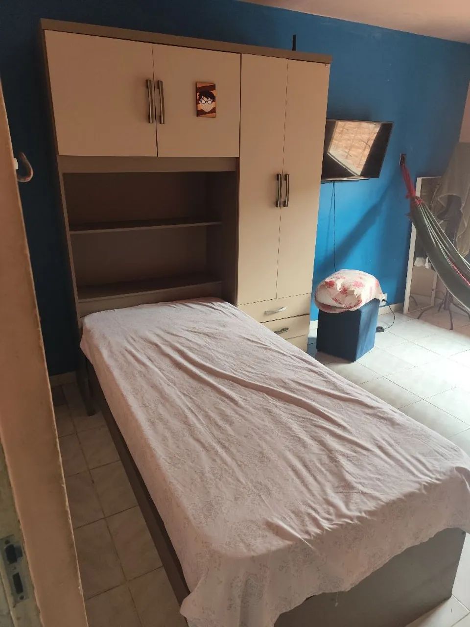 Cama de solteiro com Guarda Roupa - Foto 4